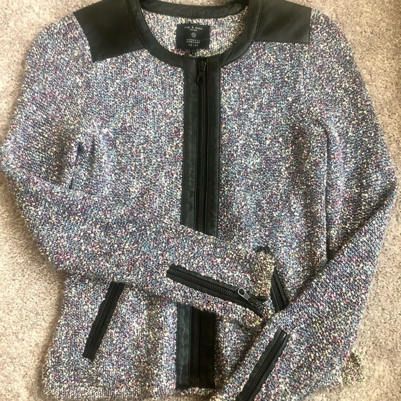 Rag and Bone Boucle Knit Sweater Jacket - Picture 2 of 4